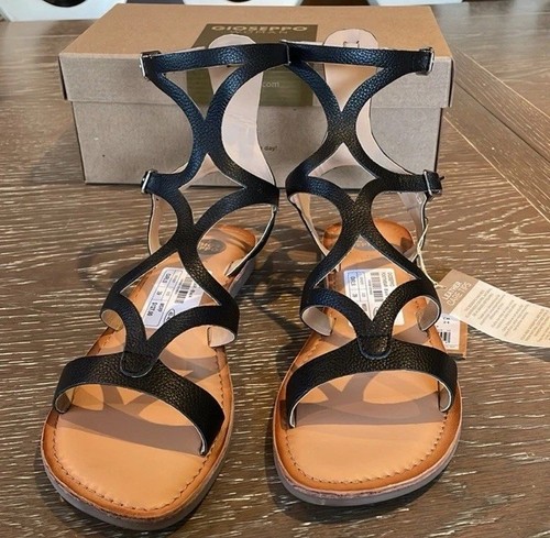 Gioseppo sandal Gladiator style black size 6.5 women’s $127 New