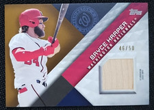 2018 Topps Bryce Harper MLB Materials GOLD 46/50 BAT RELIC Nationals #MLN-BH