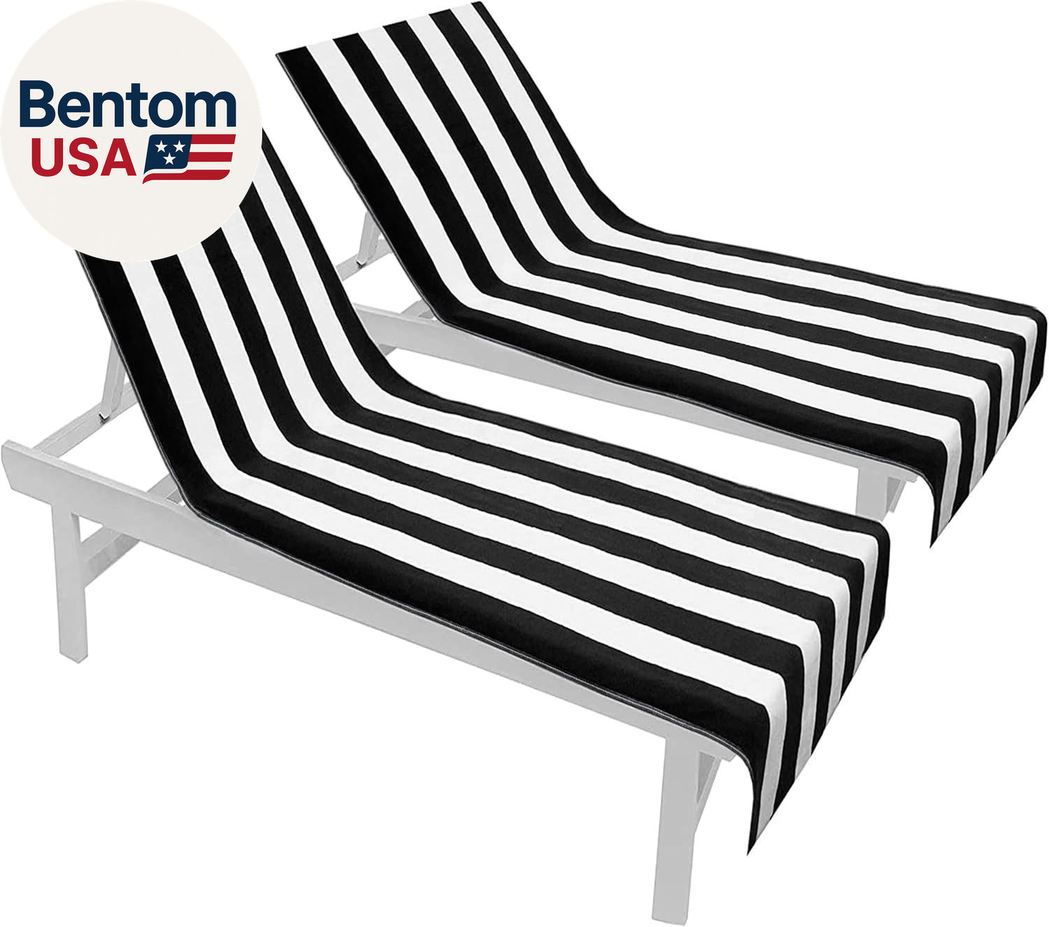 Cover - 2 Pack - Chaise Spa Beach Chair Towel Cover - Cabana