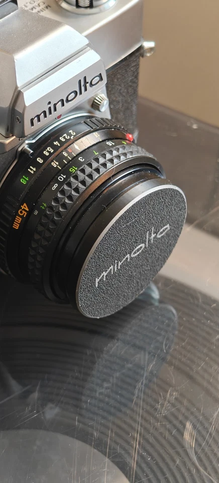 Minolta 49mm Lens Cap Front Cap 70s 80s XD 5 7 XM XG XE Lens Cap Cover - Image 4 of 4