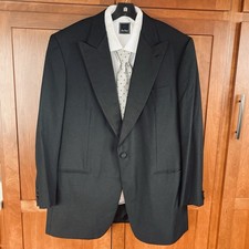 Brioni For Wilkes Bashford Black Tuxedo Jacket. Sz 54/44L. Wool. Peak Lapel.