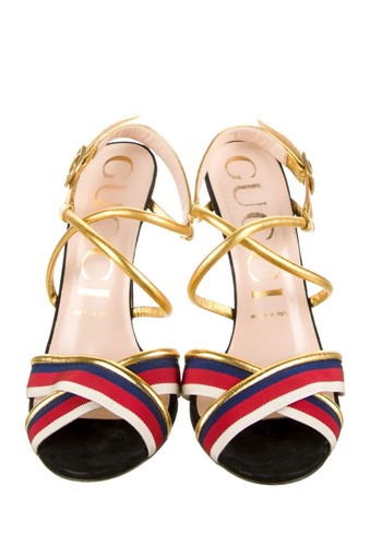 Sandalias de cuero Gucci talla 8,5 - Imagen 2 de 4