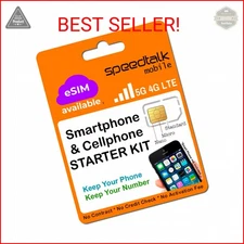 SpeedTalk Mobile Pre-Paid SIM Card Starter Kit – No Contract Wireless Plans from