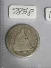 1868 P SEATED LIBERTY QUARTER - VERY RARE DATE - ONLY 29,400 MINTED !!!!