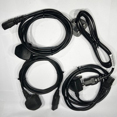13A Stecker C13 Kaltgeräte Buchse Kabel 4er Set Computer Netzkabel Stromversorgung Haupt
