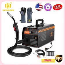 110V/220V Flux Core Mig Welder&Gloves ,No Gas MIG ,145A,Automatic Wire feeding