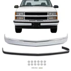 Front Bumper Kit Chrome For Chevrolet GMC C/K 1500 2500 3500 Yukon 1988-2000