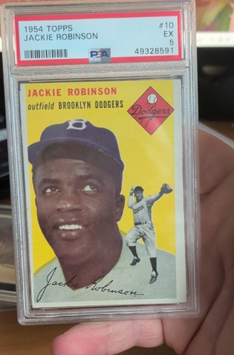 1954 Topps - Jackie Robinson #10 White Back PSA 5
