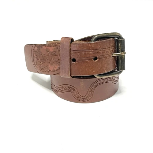 Cintura Vans in pelle lavorata serpente taglia S 32 5"