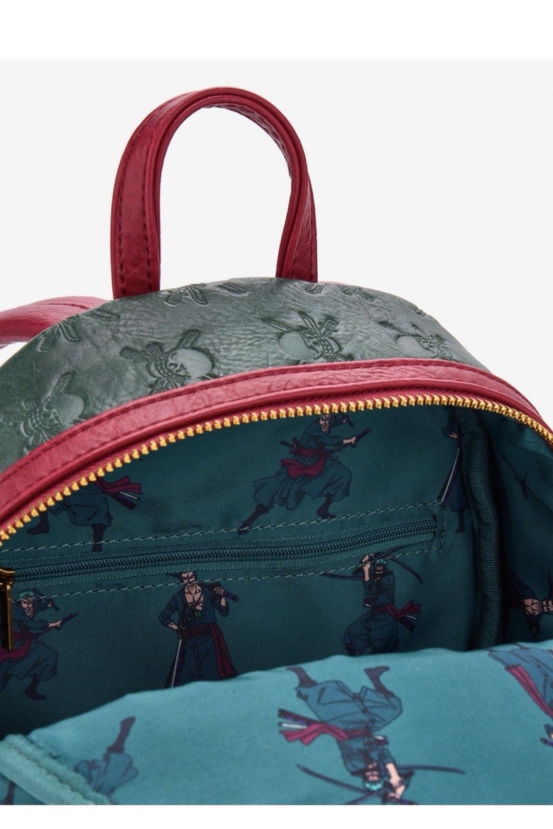 Loungefly One Piece Zoro Rope Mini Backpack Anime Anchor Charm Rope NWT Loungefly One Piece Zoro Rope Mini Backpack — BoxLunch  main image 4