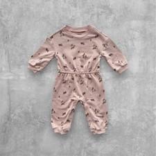 NWT Child of Mine by Carter's Baby Girl 6-9M Pink Floral Rose Jumpsuit Romper