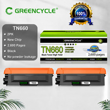 2PK TN660 Toner Cartridge Compatible For Brother MFC-L2740DW L2700DW HL-L2320D