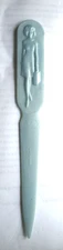 Vintage Fuller Brush Company Man/Woman Plastic Letter Opener, USA, 7.75 inches