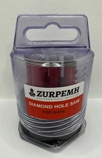 Zurpemh High Quality Diamond Hole Saw Drill Bit Set of 10 1/4, 7/16, 3/8, 5/16