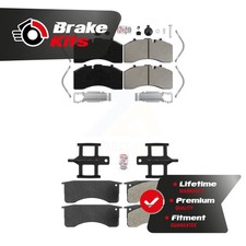 Front Rear Semi-Metallic Brake Pads Kit For 2016-2016 Blue Bird All American FE
