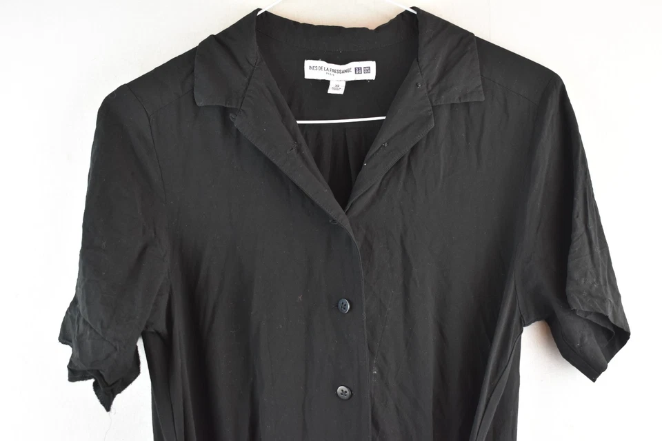 UNIQLO Ines De La Fressange Black Shirt Dress size XS Womens Casual Outdoors - Image 2 of 4