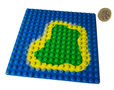 Lego kleine Insel Pirat Erdbodenplatte Grundplatte Original Vintage nfb