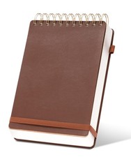 Top Spiral Notebook Leather Steno Pads 240 Pages Spiral Notepad for Work 5x7 ...