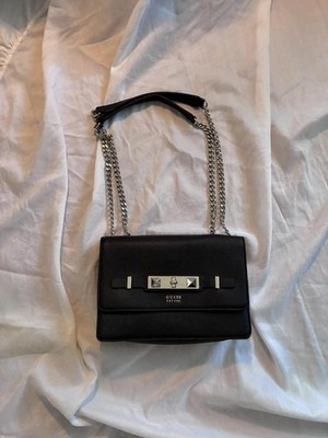 GUESS Faux Leather Cherie Convertible Crossbody Flap Purse VG711521