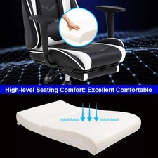 BestOffice Ergonomic Gaming Chair w Adjustable Lumbar Pillow & Footrest 8