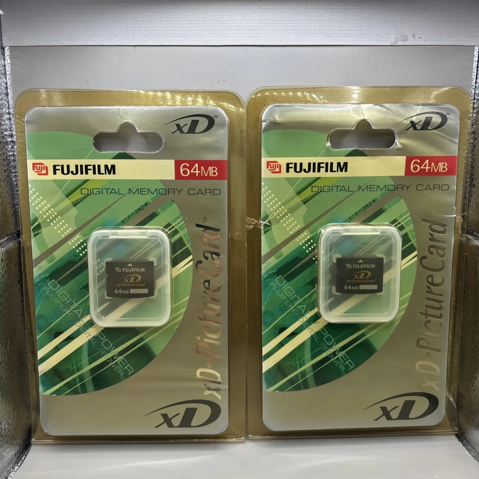 FujiFilm 64MB xD Picture Memory Card - NEW IN  PACKAGING X2 - Image 2 of 4