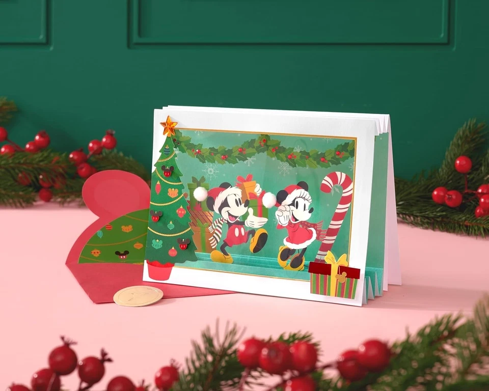 Папирус Disney рождественская открытка, Микки и Минни-Маус (очень счастливого Рождества) - Изображение 4 из 4