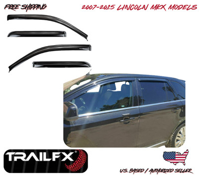 2007-2015 Lincoln MKX Window Vent Visors Rain Wind Guard Deflector - TrailFX