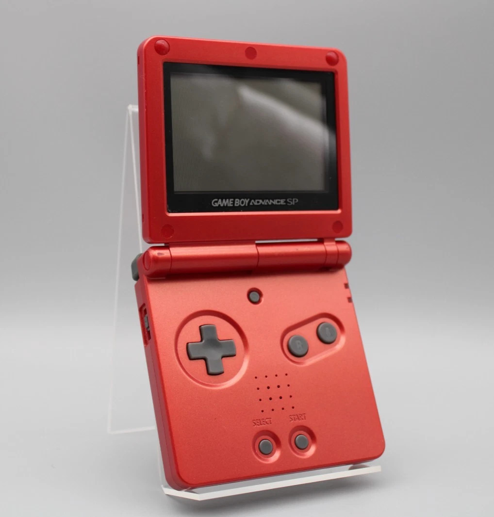 Nintendo Game Boy advance SP AGS-001 console rossa FUNZIONANTE - Batteria Nuova