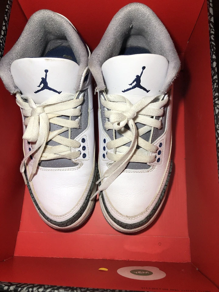 Air Jordan 3 Retro 'Midnight Navy' GS 5.5Y  - Image 2 of 4