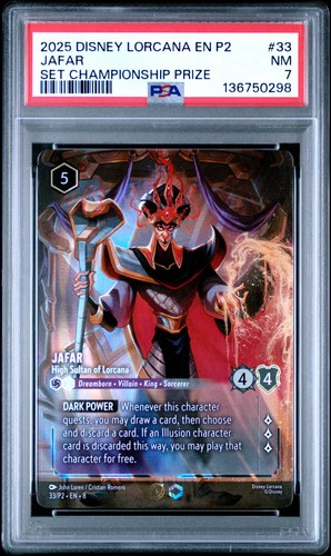Jafar - High Sultan of Lorcana graded PSA 7 for sale on eBay