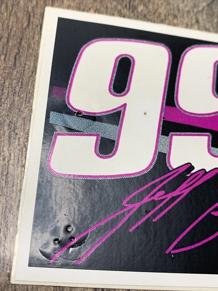 PEGATINA PARACHOQUES JEFF BURTON #99 EXIDE CARRERAS NUEVO Defectos Ruedas Deportes Foto 2 de 4