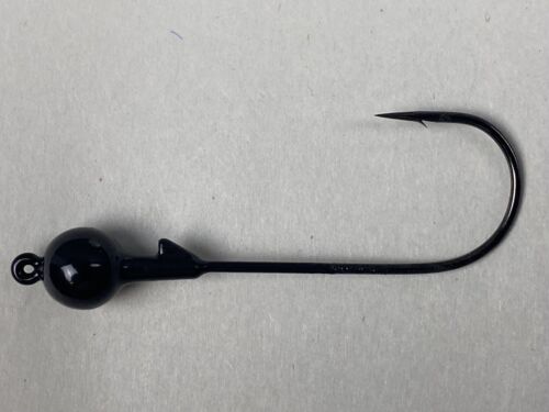 GARY YAMAMOTO Custom Baits Swim Jig 5/16oz Black with 5/0 Hook 3-Pack (Lot of 3)