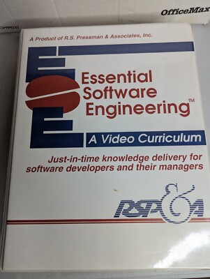 ESSENTIAL SOFTWARE ENGINEERING R.S. Pressman And Associates VHS VIDEO CURRICULUM