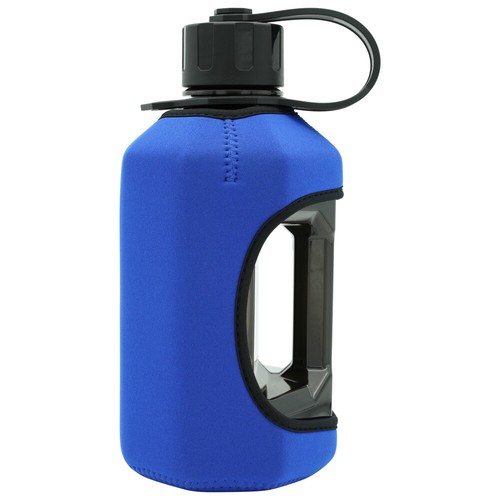 Alpha Flasche XL 1600ml Wasserflasche Fitnessstudio Krug mit Alpha Rüstung Neopren Hülle - Bild 21 von 33