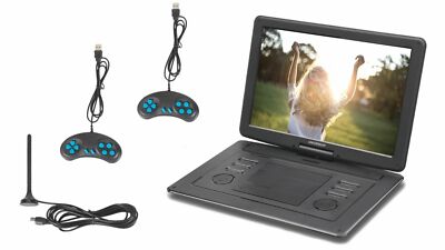 UNIVERSUM tragbarer 15.6'' DVD-Player Auto DVB-T2 und 12 Volt Adapter DVD 400-20