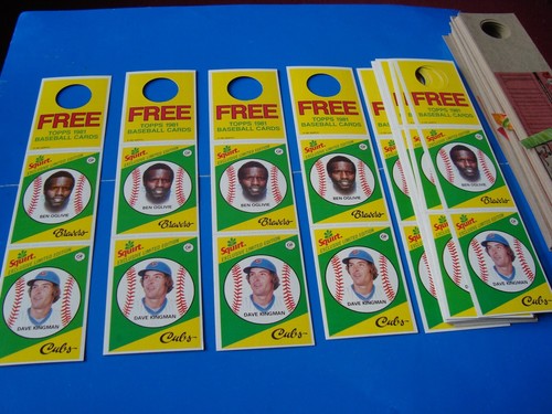 10 1981 Topps Squirt Panels #3 & 14 Ben OGLIVIE & DAVE KINGMAN Cubs & Brewers - Bild 1 von 5