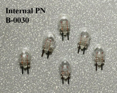 (6) NEW #19 (AKA 19C or 19-300) 14Volt Clear Bulbs Repair Parts For Lionel 