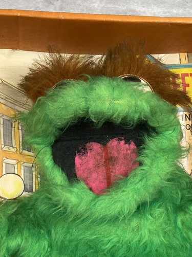 Vintage 70er Oscar The Grouch Jim Henson Muppet Sesamstraße Puppe SELTEN NRFB - Bild 10 von 11