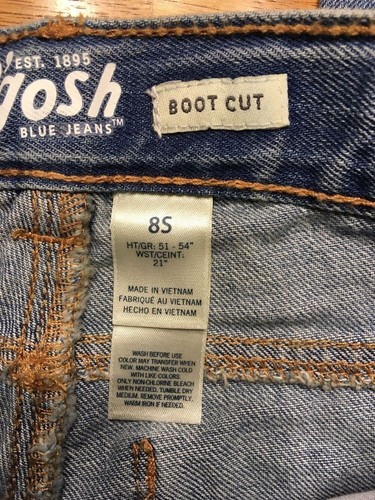 NWT Osh Kosh B'Gosh Girl's Boot Cut Blue Faded Jeans Cotton - Picture 39 of 69