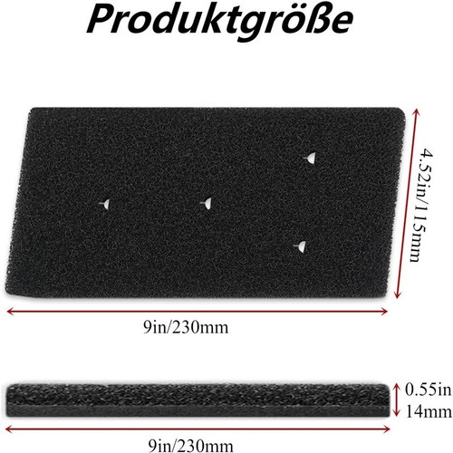3X Filtro HX para Bauknecht Whirlpool Privileg 481010716911 Filtro de esponja 4 orificios - Imagen 12 de 14
