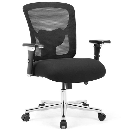 Adjustable Height Big Heavy Duty Office Chair with Wheels for Home Office Use