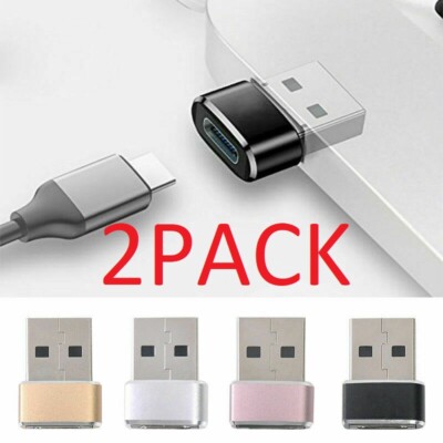 2 PACK USB C 3.1 Type C Female to USB 3.0 Type A Male Port Converter Adapter