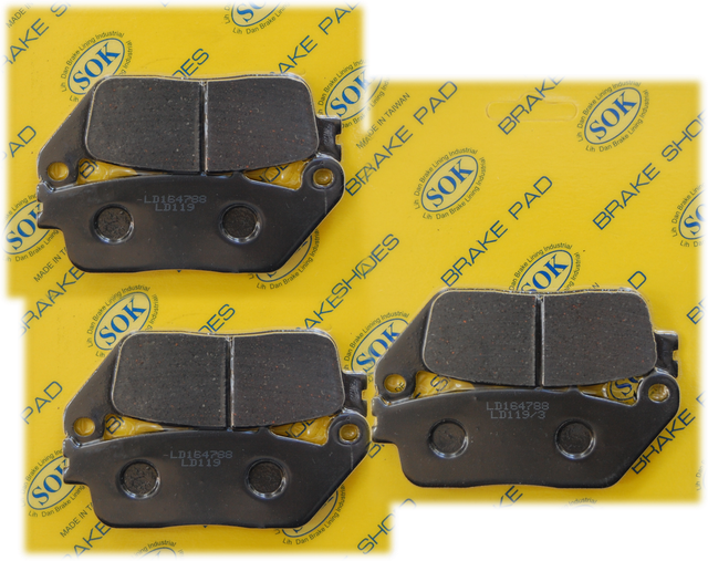 FRONT&REAR BRAKE PADS fit HONDA GL 1500 Valkyrie 19962003 GL1500