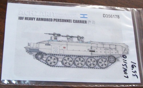 ACHZARIT EARLY CRUEL LADY ECHELON D356178 PT.2 MARKINGS 1/35 FREE USA SHIPPING - Picture 1 of 2