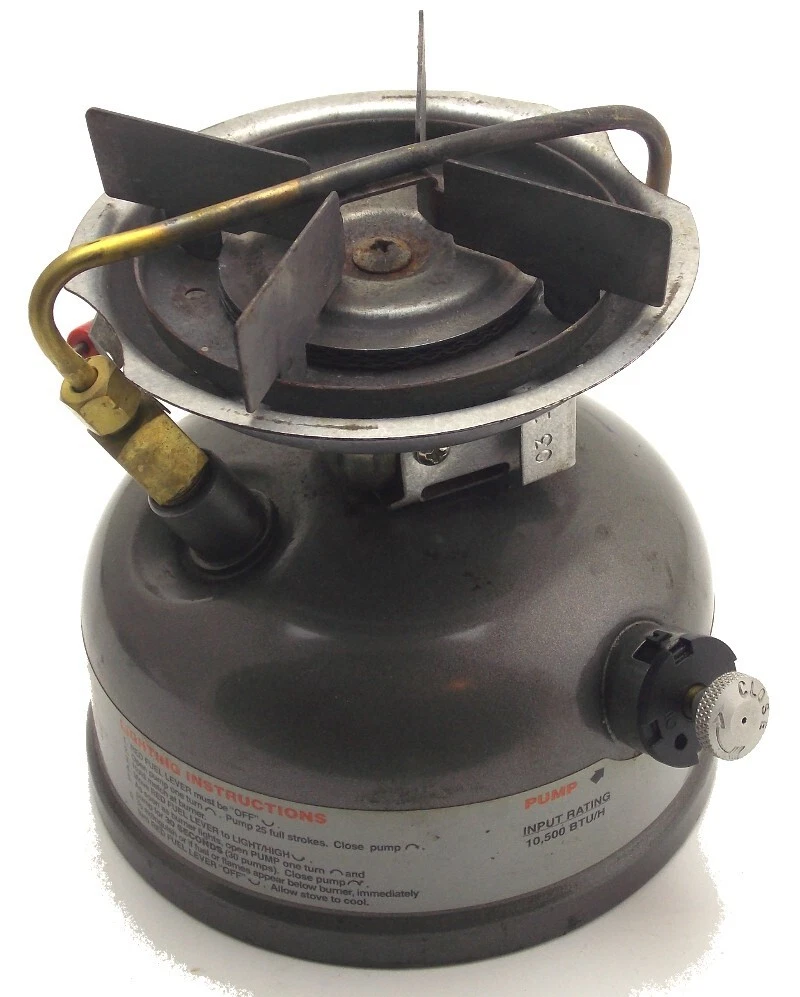 Coleman Dual Fuel Model 533 Single Burner Camp Stove Dated 1/10 Made in USA Used Coleman Dual Fuel Model 533 Single Burner Camp Stove Dated 1/10 Made in USA Used