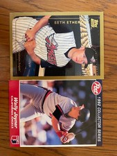 CALIFORNIA ANGELS WALLY JOYNER & ROOKIE SETH ETHERTON