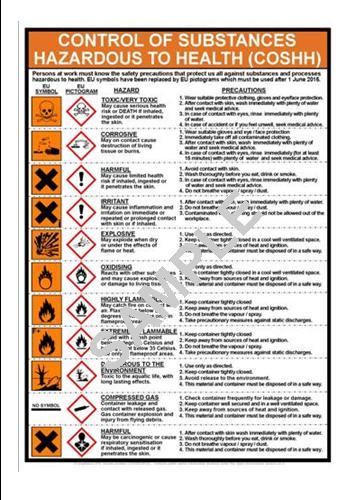 HEALTH AND SAFETY COSHH A4 LAMINATED BUSINESS SIGNS WORK SHOP OFFICE FACTORY - Picture 20 of 59