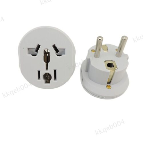 Au Uk Us To Eu Euro Kr Plug Adapter Converter European Travel Ac Power Socket - Afbeelding 1 van 5