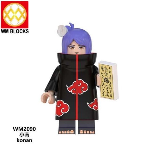 2 inch Custom Naruto Shippuden, Konan in Akatsuki Outfit