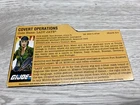 GI Joe 2008 Covert Operations Lady Jaye File Card